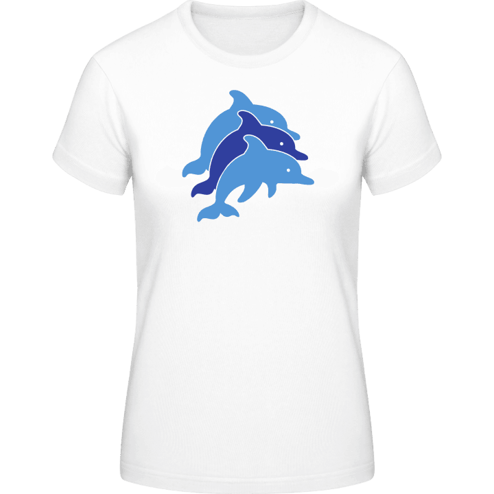 Dolphins Illustration T-shirt för kvinnor 0 image