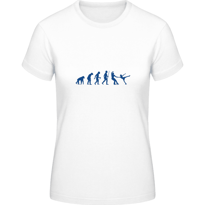 Ice Skating Couple Evolution T-shirt för kvinnor 0 image