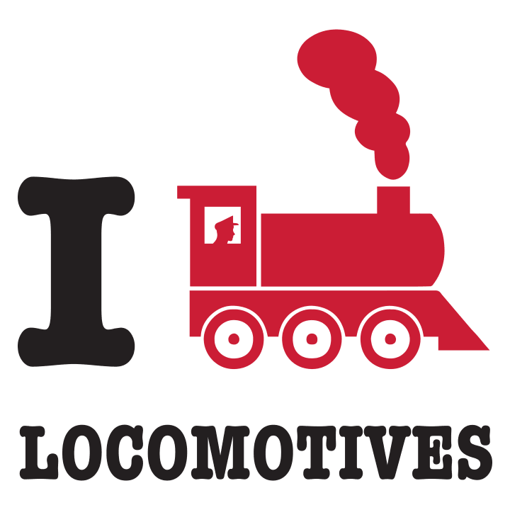 I Love Locomotives T-skjorte for kvinner 0 image