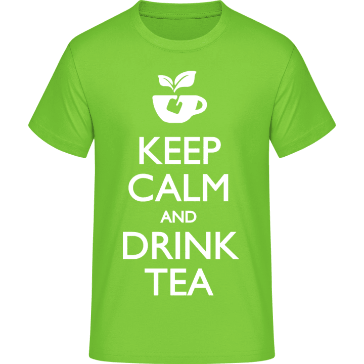 Keep calm and drink Tea Maglietta contain pic