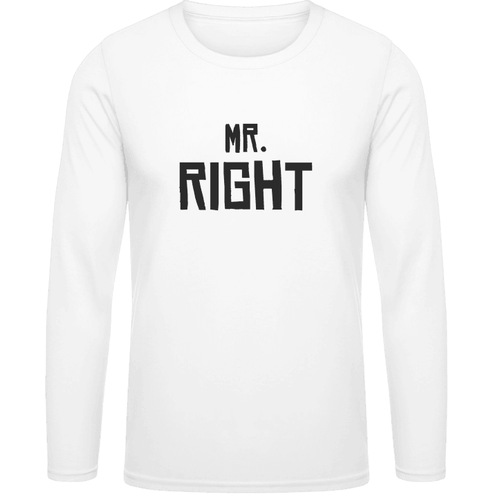 Mr Right Shirt met lange mouwen contain pic