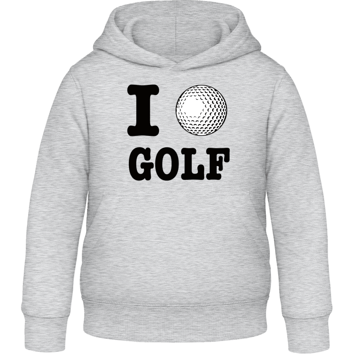 I Love Golf Felpa con cappuccio per bambini contain pic