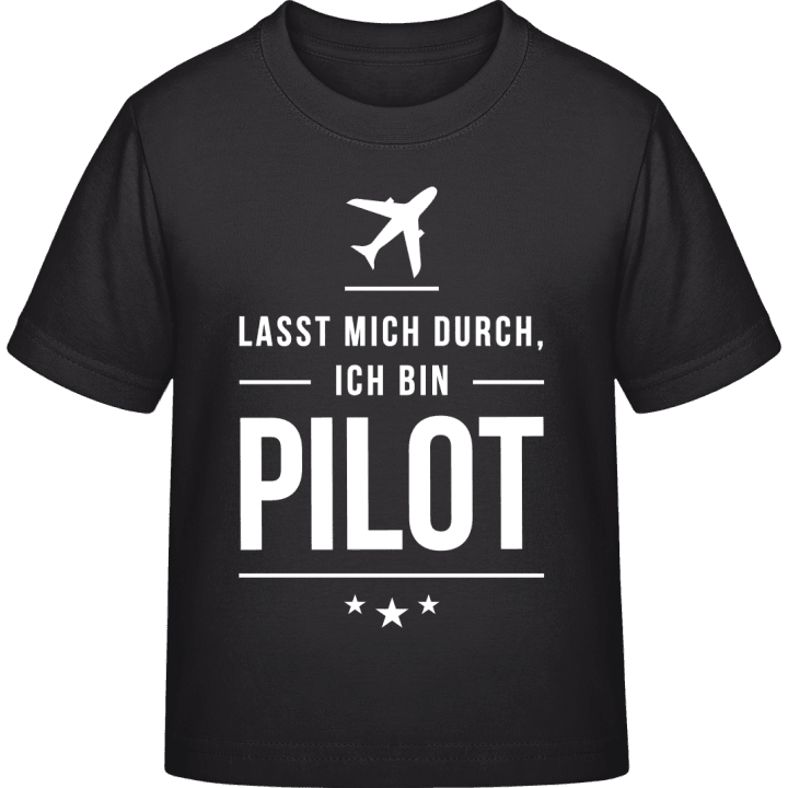 Lasst mich durch ich bin Pilot Kinder T-Shirt contain pic