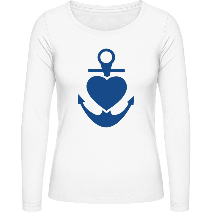 Achor With Heart Langermet skjorte for kvinner 0 image