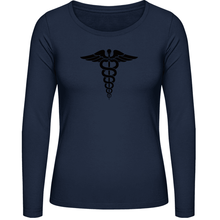 Caduceus Medical Corps Langermet skjorte for kvinner contain pic