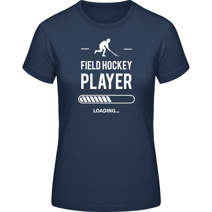 Field Hockey Player Loading T-skjorte for kvinner contain pic