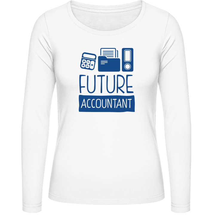 Future Accountant Frauen Langarmshirt contain pic