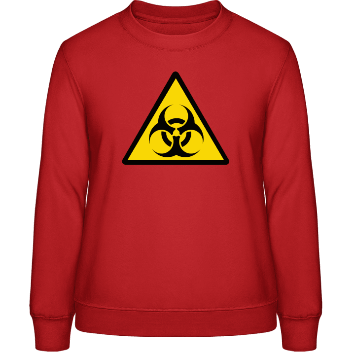 Biohazard Warning Felpa donna contain pic