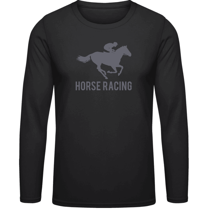 Horse Racing T-shirt à manches longues contain pic