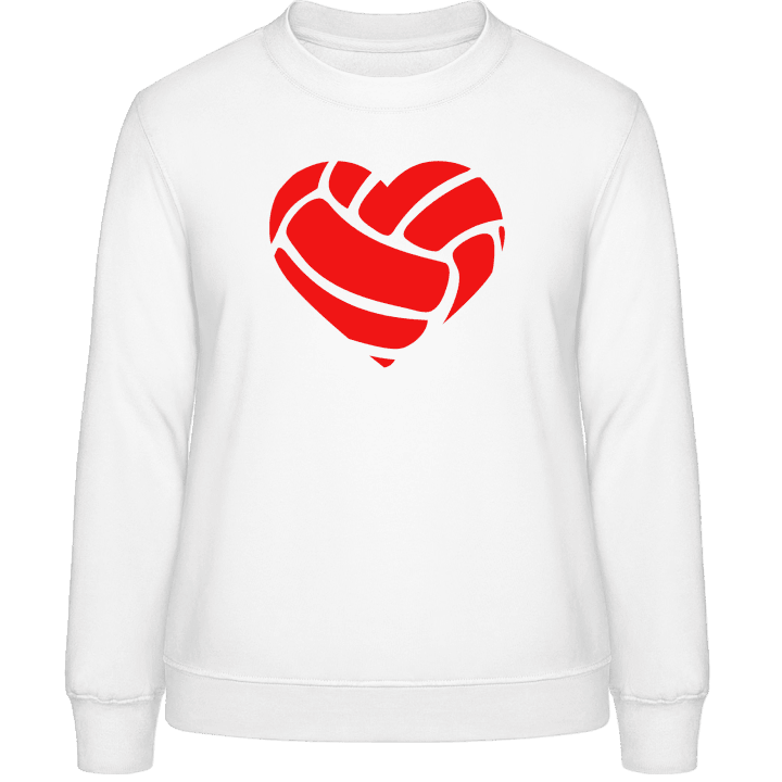 Volleyball Heart Sweatshirt för kvinnor contain pic