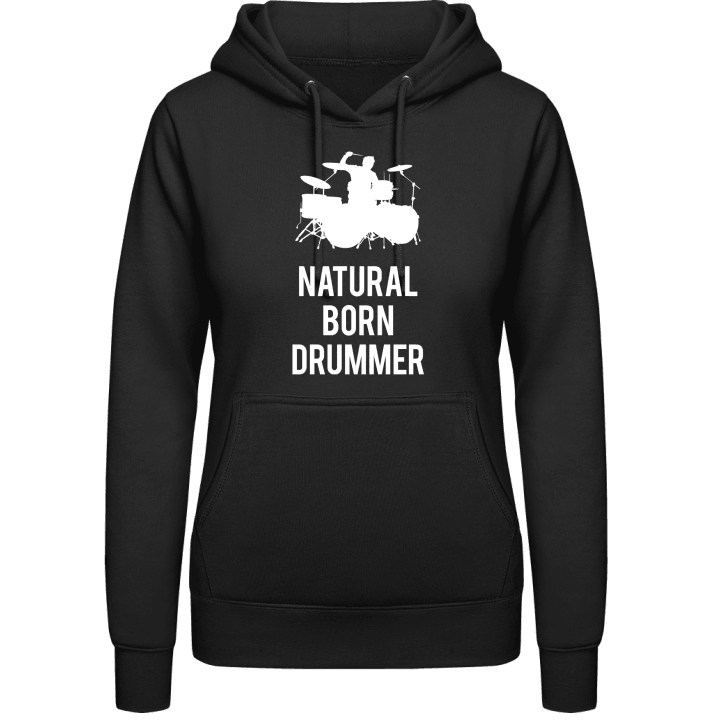 Natural Born Drumer Hoodie för kvinnor contain pic