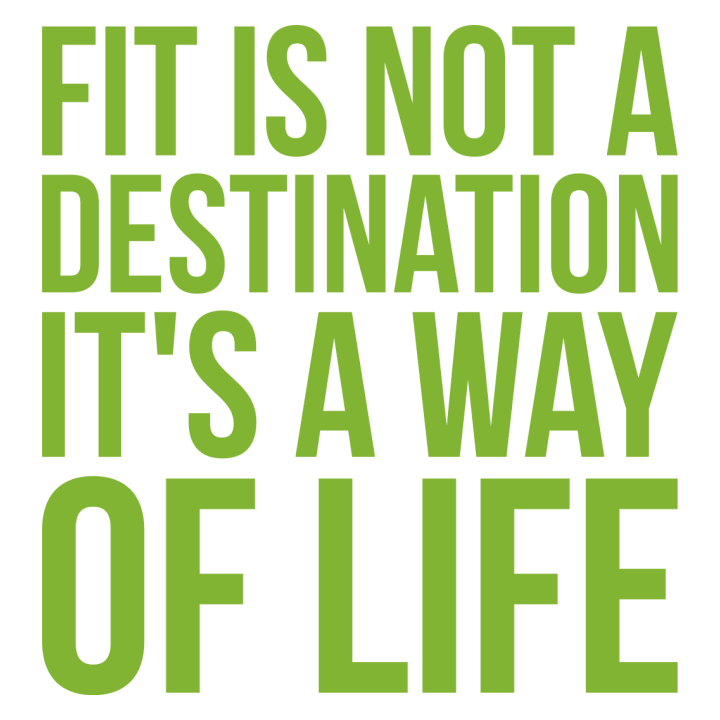 Fit Is Not A Destination Vrouwen T-shirt 0 image