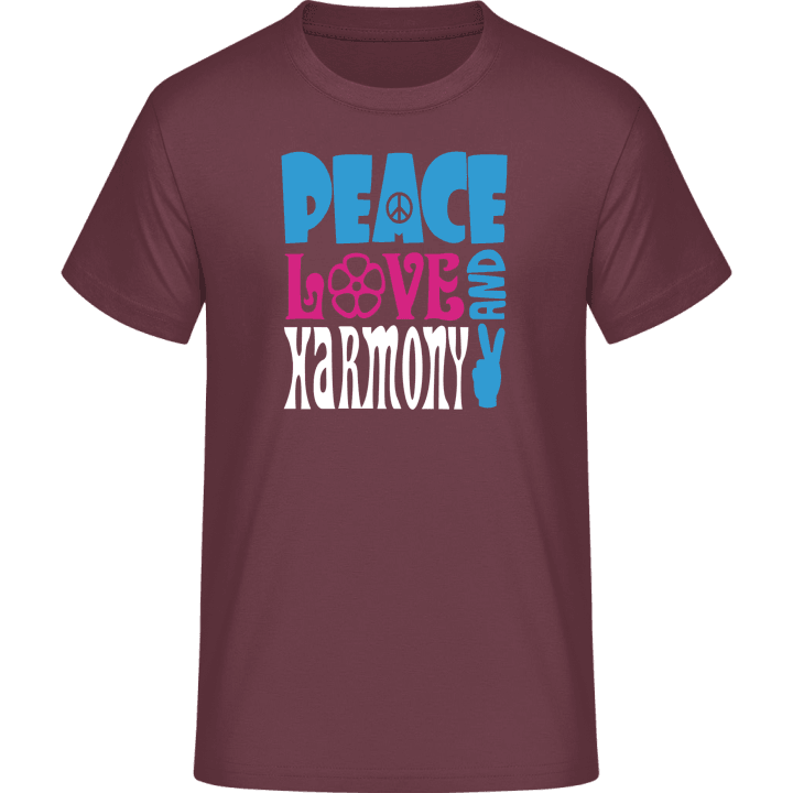 Peace Love Harmony T-skjorte contain pic
