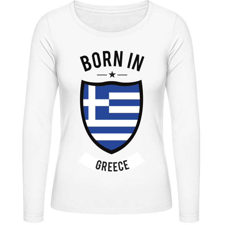 Born in Greece Langermet skjorte for kvinner 0 image