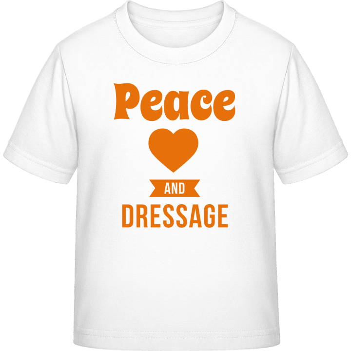 Peace Love Dressage T-skjorte for barn contain pic