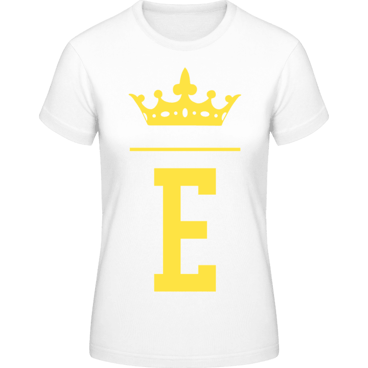 E Name Letter T-shirt för kvinnor 0 image