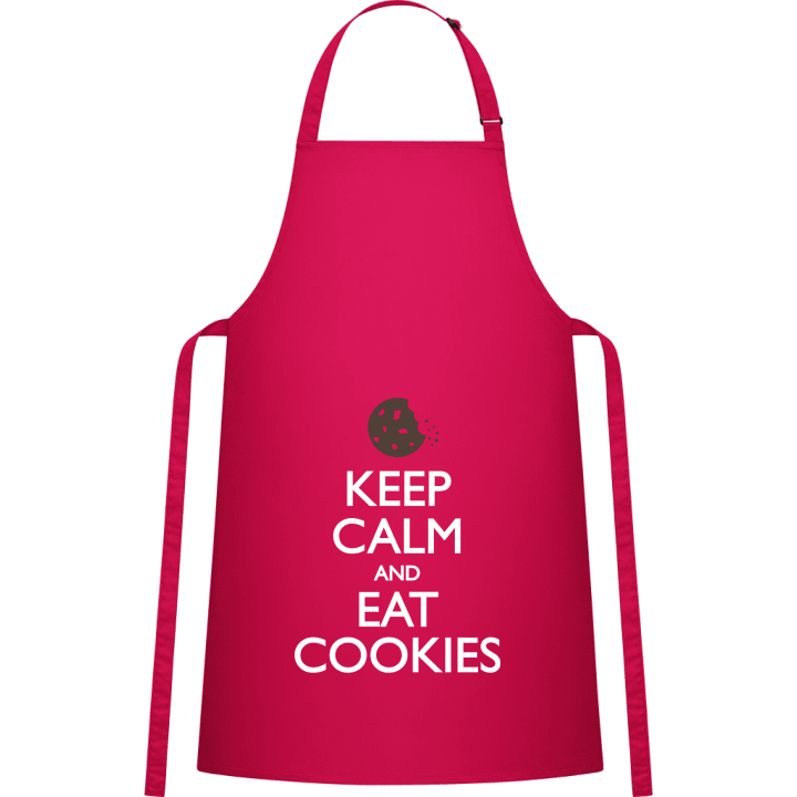 Keep Calm And Eat Cookies Delantal de cocina contain pic