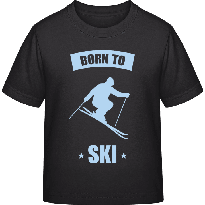 Born To Ski T-skjorte for barn contain pic