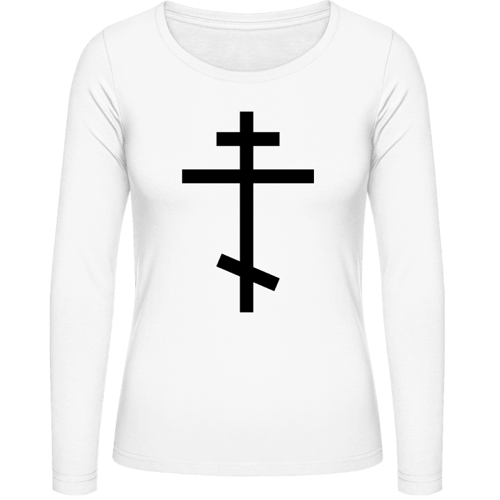 Orthodoxe Croix T-shirt à manches longues pour femmes contain pic