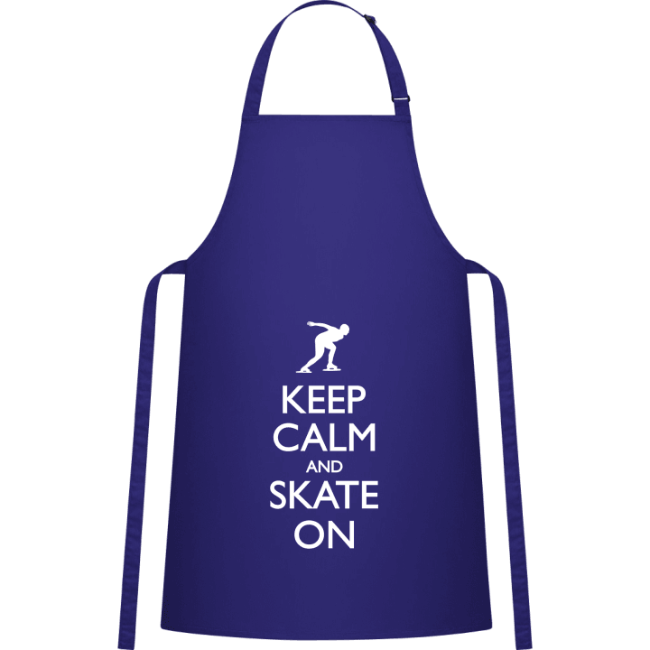 Keep Calm Speed Skating Delantal de cocina contain pic