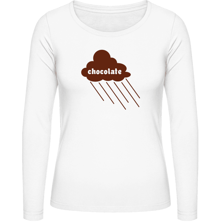 Chocolate Cloud Langermet skjorte for kvinner contain pic