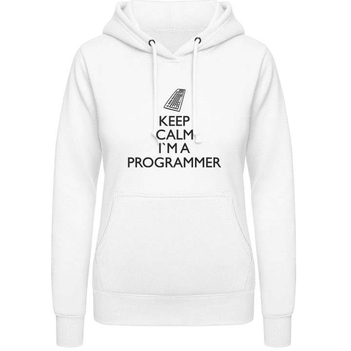 Keep Calm I'm A Programmer Hoodie för kvinnor contain pic