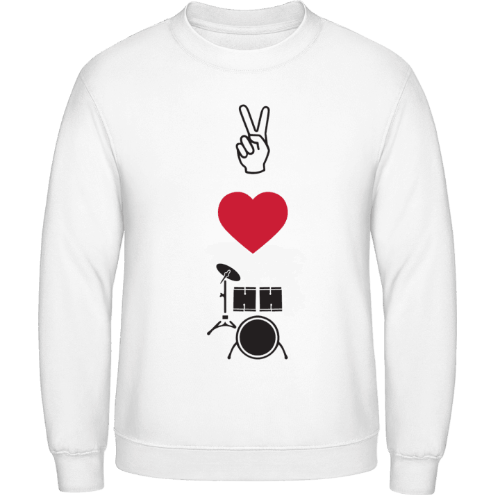 Peace Love Drums Sweatshirt 0 image