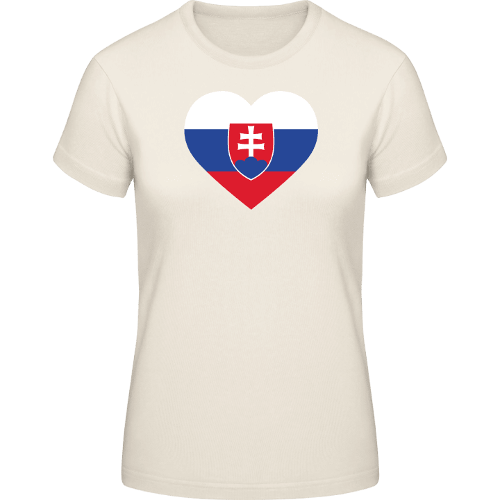 Slovakia Heart Flag T-skjorte for kvinner 0 image