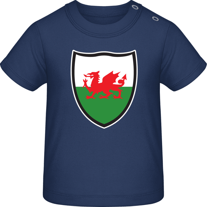 Wales Flag Shield Baby T-skjorte 0 image