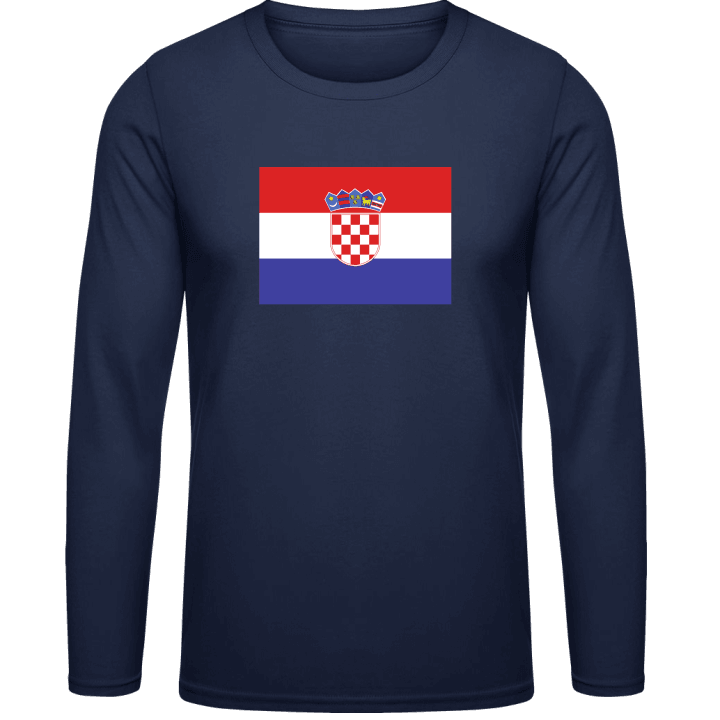 Croatia Flag Langermet skjorte contain pic