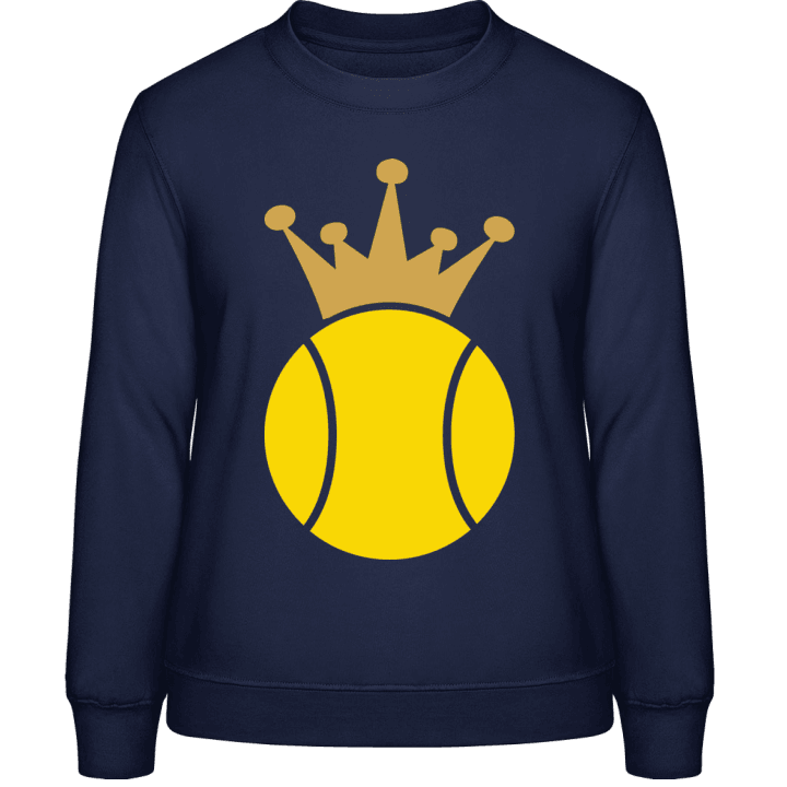 Tennis Ball And Crown Sweatshirt för kvinnor contain pic