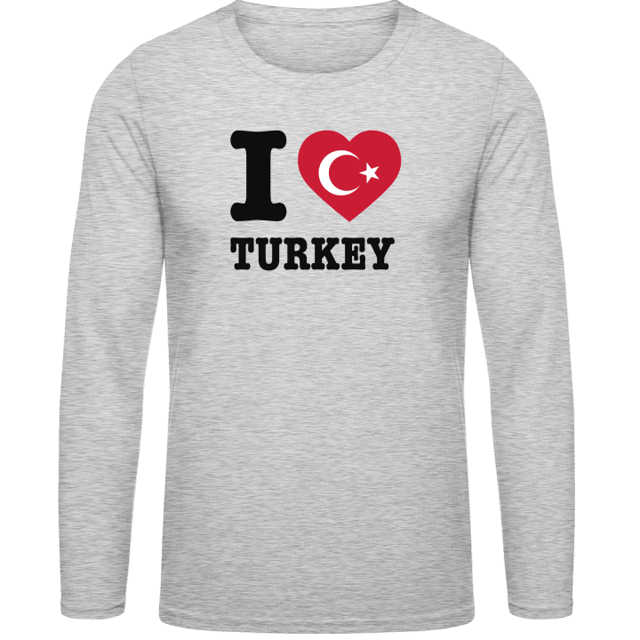 I Love Turkey T-shirt à manches longues contain pic