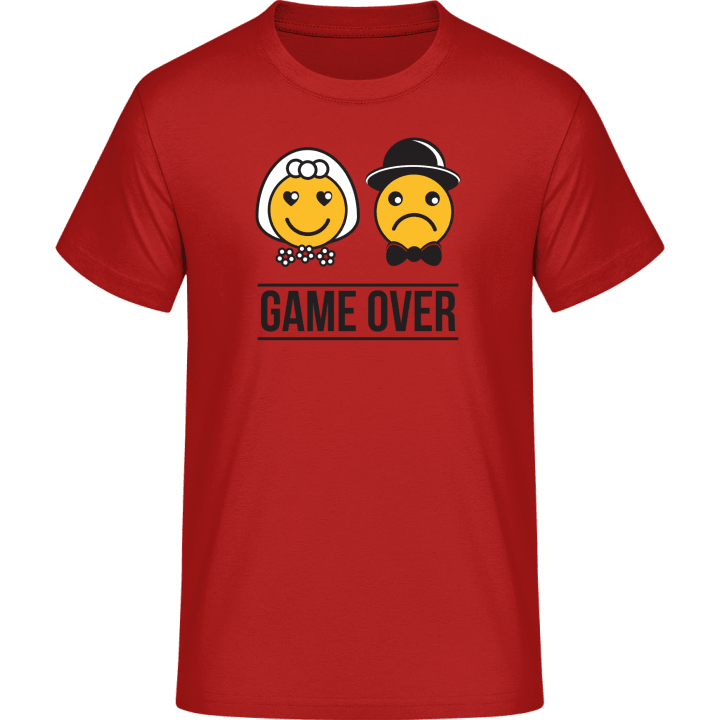 Bride and Groom Smiley Game Over T-Shirt contain pic