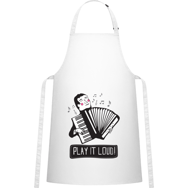 Accordionist Play It Loud Kitchen Apron contain pic
