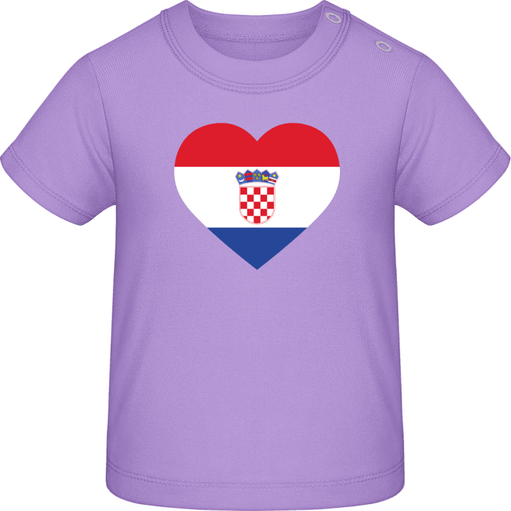 Croatia Heart T-shirt för bebisar contain pic