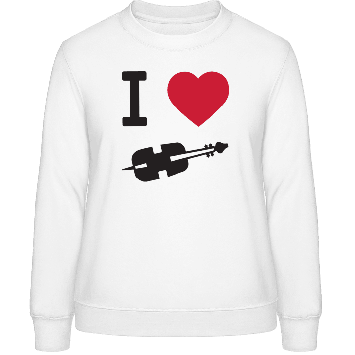 I Heart Cello Sweatshirt för kvinnor contain pic