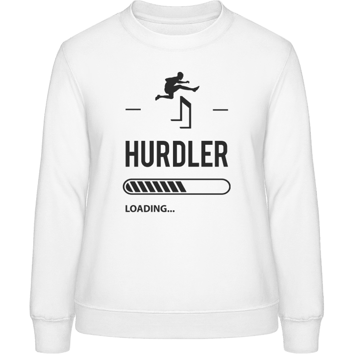 Hurdler Loading Frauen Sweatshirt contain pic