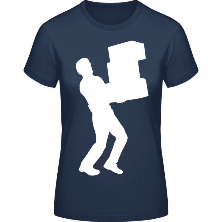 Moving Man T-skjorte for kvinner contain pic