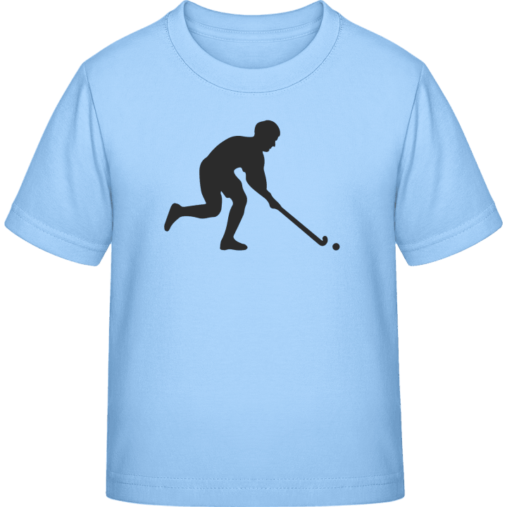 Field Hockey Player Silhouette Kinder T-Shirt contain pic