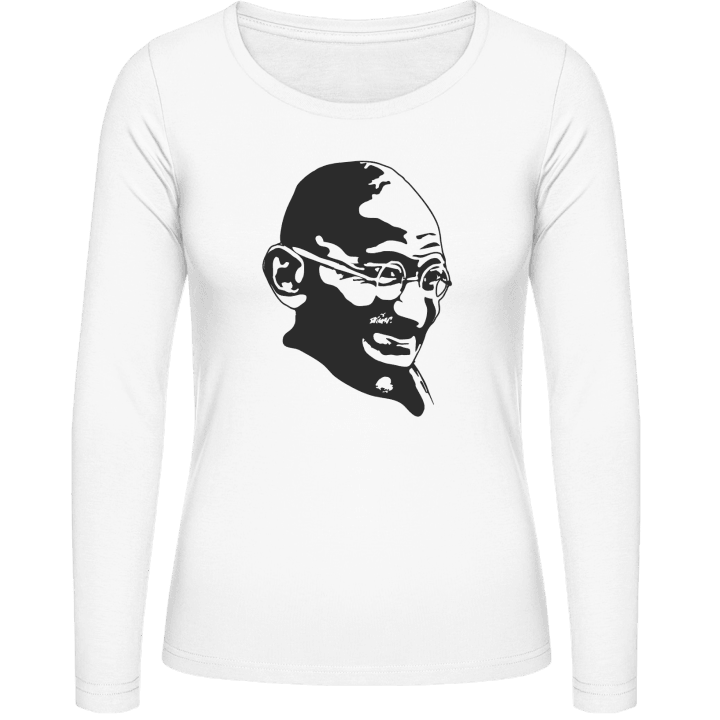 Mahatma Gandhi T-shirt à manches longues pour femmes contain pic