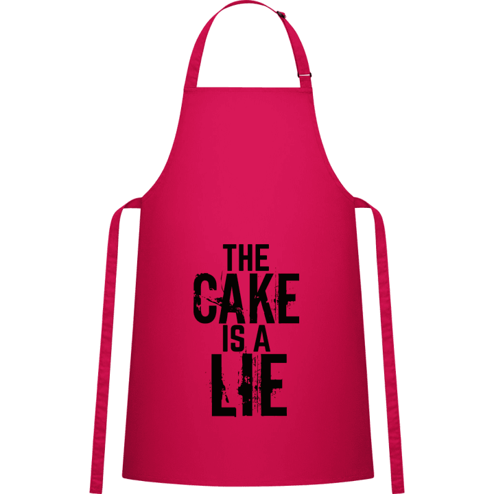The Cake Is A Lie Logo Delantal de cocina contain pic
