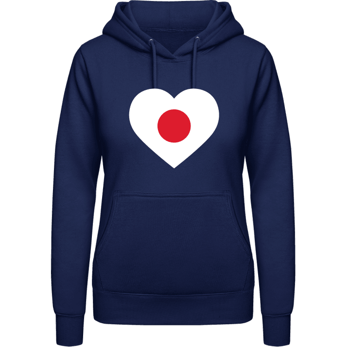 Japan Heart Flag Sudadera con capucha para mujer contain pic