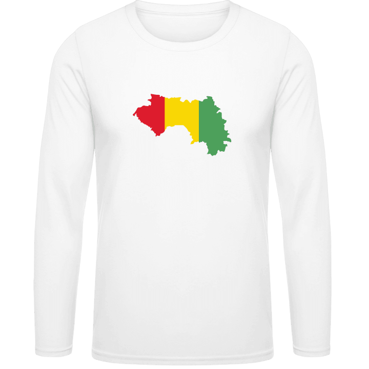 Guinea Map T-shirt à manches longues contain pic