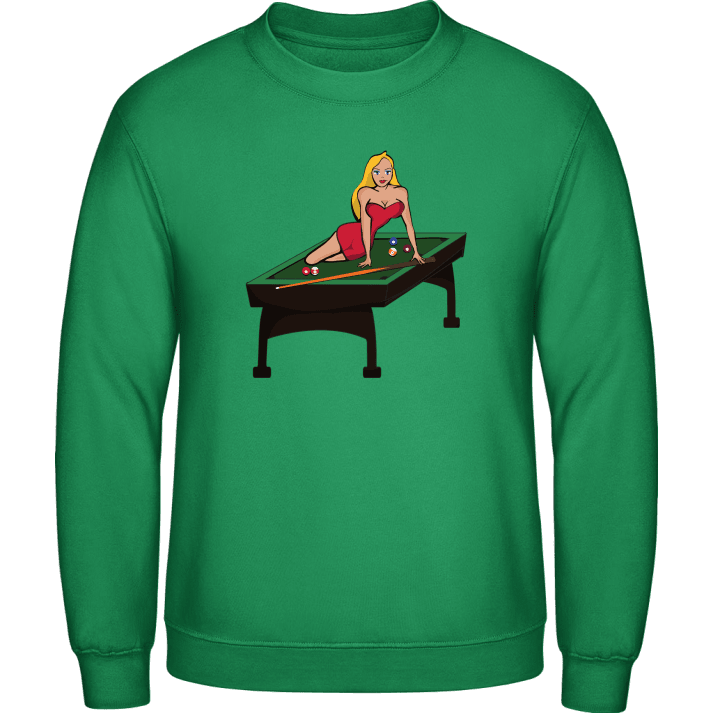 Hot Babe On Billiard Table Sweatshirt 0 image