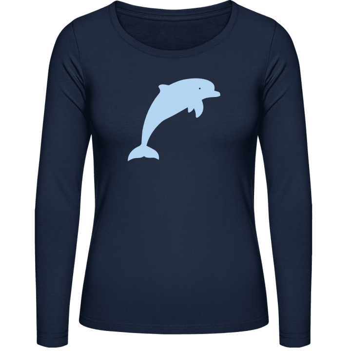 Dolphin Logo Kvinnor långärmad skjorta 0 image