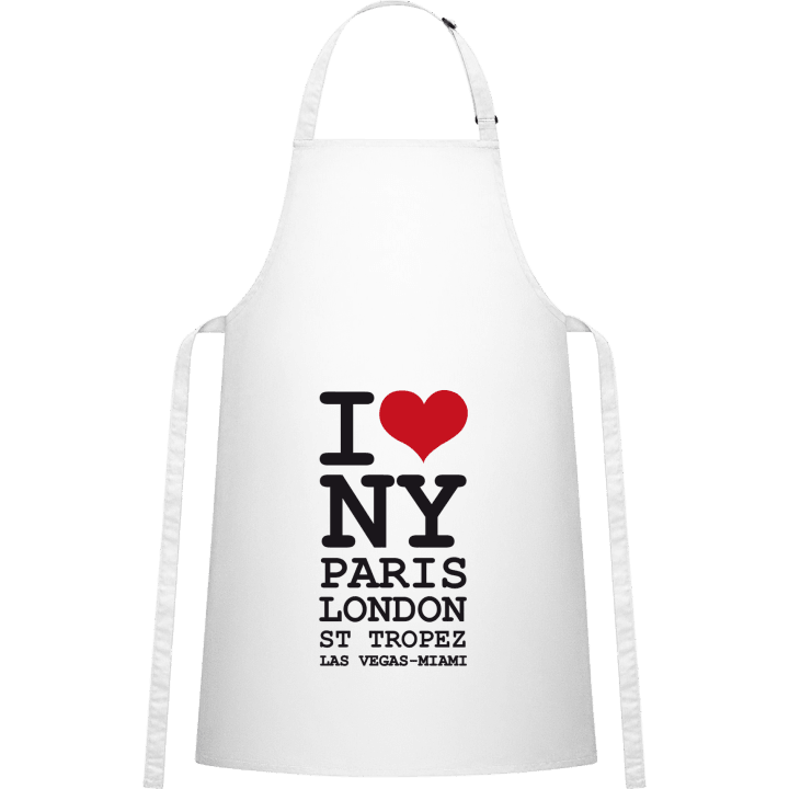 I Love NY Paris London Förkläde för matlagning contain pic