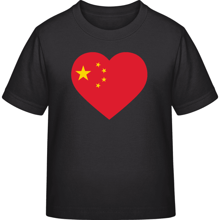 China Heart Flag T-skjorte for barn contain pic