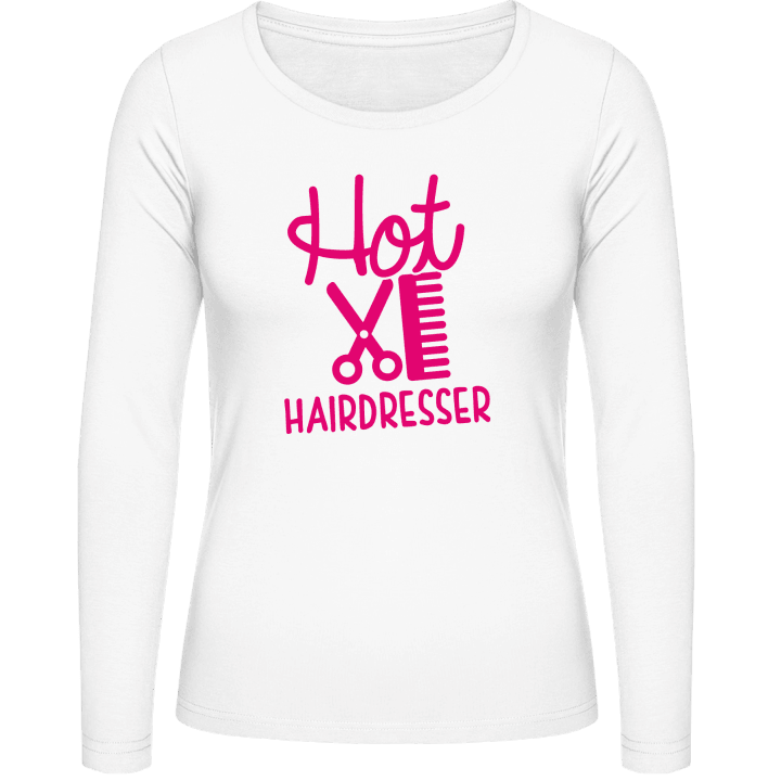 Hot Hairdresser Langermet skjorte for kvinner contain pic