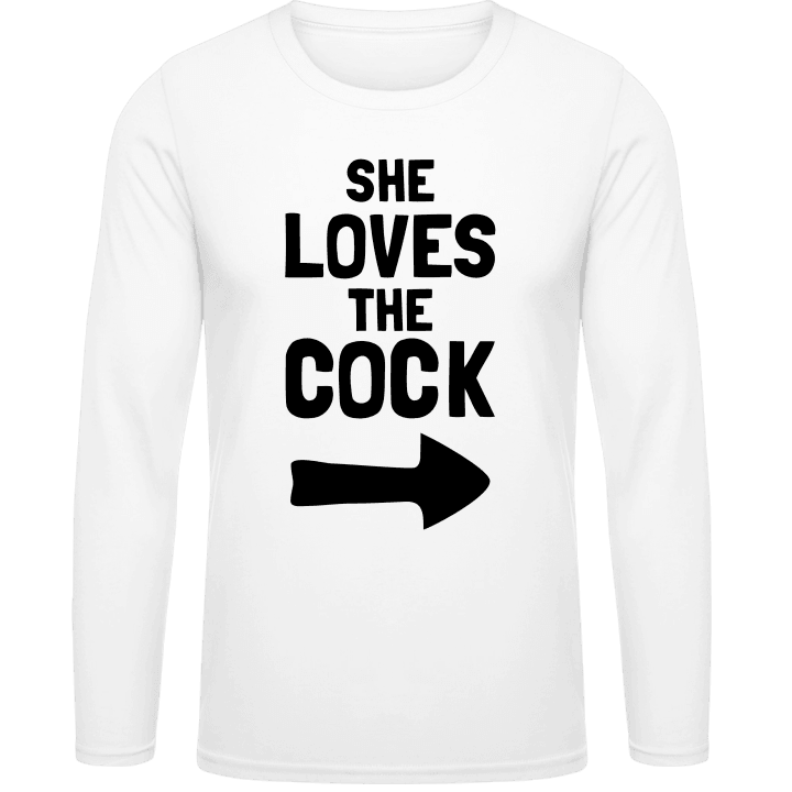 She Loves The Cock Arrow Shirt met lange mouwen contain pic