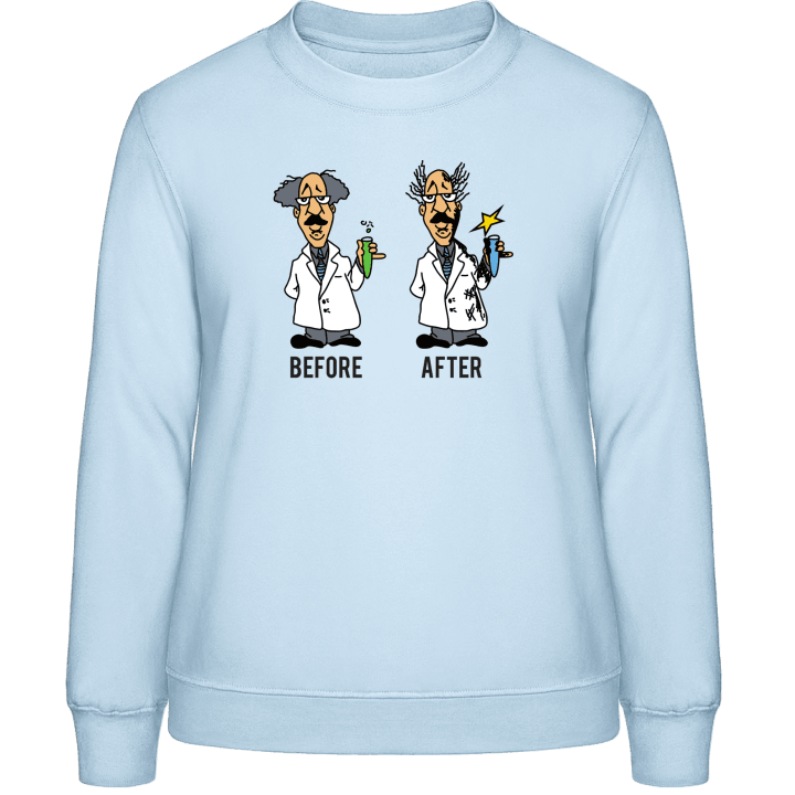 Crazy Chemist Before After Vrouwen Sweatshirt contain pic